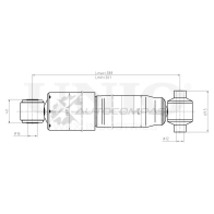 Амортизатор газовый задней подвески UNIO SAB-10524 NO 4E1 1441312733