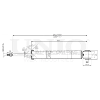 Амортизатор газовый задней подвески UNIO SAB-10591 C U0TU7 1441312746