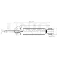Амортизатор газовый задней подвески UNIO SAB-10508 W25 40 1441312752