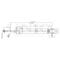 Амортизатор газовый задней подвески UNIO 1441312753 SAB-10437 D2CW9Y 6