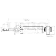 Амортизатор газовый задней подвески UNIO SAB-10564 1441312757 O36 07