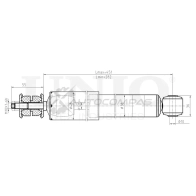 Амортизатор газовый задней подвески UNIO XQTH 1YA SAB-10532 1441312761