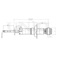 Амортизатор газовый задней подвески UNIO T TG7Z 1441312762 SAB-10560