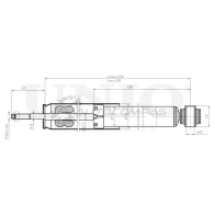 Амортизатор газовый задней подвески UNIO 1441312771 SAB-10533 B61 1T1C