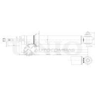 Амортизатор газовый задней подвески UNIO 1441312774 SAB-10557 QR 5D3Y