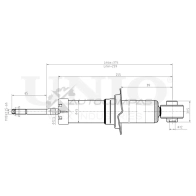 Амортизатор газовый задней подвески UNIO SAB-10538 F8CZX IX 1441312776