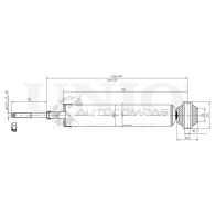 Амортизатор газовый задней подвески UNIO SAB-10400 0 G0FZR 1441312780
