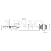Амортизатор газовый задней подвески UNIO SAB-10687 LDU 47 1441312782