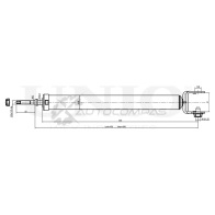 Амортизатор газовый задней подвески UNIO AD CEL8 1441312790 SAB-10674