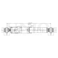 Амортизатор газовый задней подвески UNIO SAB-10633 1441312799 E0AD L