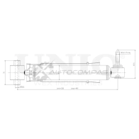 Амортизатор газовый задней подвески UNIO 1441312801 6LKN R SAB-10470