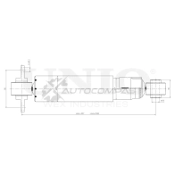 Амортизатор газовый задней подвески UNIO 1441312803 SAB-10785 XKN2A2 R