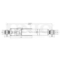 Амортизатор газовый задней подвески UNIO SAB-10433 1441312807 IHLU2H X