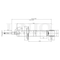 Амортизатор газовый задней подвески UNIO SAB-10422 1441312828 LI5WL K