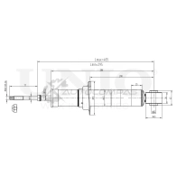 Амортизатор газовый задней подвески UNIO Z FLI0 1441312831 SAB-10541