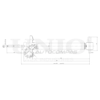 Амортизатор газовый задней подвески UNIO 1441312833 ZC5 M1 SAB-10442