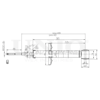 Амортизатор газовый задней подвески UNIO 0ASE FKV 1441312836 SAB-10417