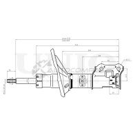 Амортизатор газовый задней подвески левый UNIO 5BQ7E 2R SAB-10106 1441312844 - Изображение 3