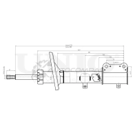 Амортизатор газовый задней подвески левый UNIO SAB-10036 3O QM3E 1441312849 - Изображение 3