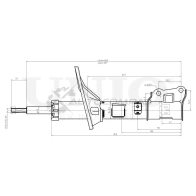 Амортизатор газовый задней подвески правый UNIO SAB-10119 CNKCS7 E 1441312864 - Изображение 3