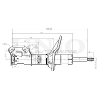 Амортизатор газовый задней подвески правый UNIO U0 CSLGA SAB-10105 1441312872 - Изображение 3