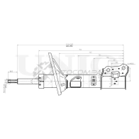 Амортизатор газовый задней подвески правый UNIO T9 TLMYV SAB-10295 1441312889