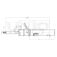 Амортизатор газовый передней подвески UNIO SAB-10631 1441312893 T1MR 5