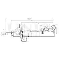 Амортизатор газовый передней подвески UNIO 1441312897 XLQQ LJM SAB-10708