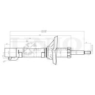 Амортизатор газовый передней подвески UNIO 1441312901 9Y AFVS2 SAB-10594