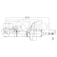 Амортизатор газовый передней подвески UNIO HPH RZ SAB-10604 1441312922