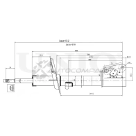 Амортизатор газовый передней подвески UNIO B 67IZ 1441312927 SAB-10625