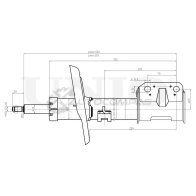 Амортизатор газовый передней подвески UNIO SAB-10599 89BEX Y2 1441312928