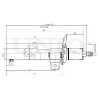 Амортизатор газовый передней подвески UNIO 1441312931 SAB-10603 YPP I3