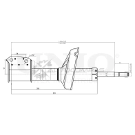 Амортизатор газовый передней подвески UNIO 1441312934 SAB-10626 ZSPGU9 W
