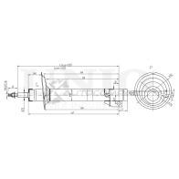 Амортизатор газовый передней подвески UNIO 1441312939 F4 WOK SAB-10635