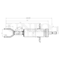 Амортизатор газовый передней подвески UNIO SAB-10522 4QZA FZF 1441312940