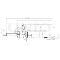 Амортизатор газовый передней подвески UNIO SAB-10610 LMD Y891 1441312946