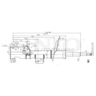 Амортизатор газовый передней подвески UNIO 1441312952 VFS CR SAB-10593