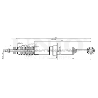 Амортизатор газовый передней подвески UNIO SAB-10583 1441312956 XYB2 QIK