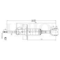 Амортизатор газовый передней подвески UNIO 5Z5A I 1441312962 SAB-10466