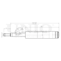 Амортизатор газовый передней подвески UNIO AB TB0PX SAB-10650 1441312969