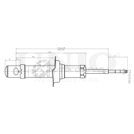 Амортизатор газовый передней подвески UNIO PSB1 EIH 1441312971 SAB-10567