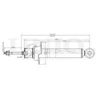 Амортизатор газовый передней подвески UNIO W CA90FY SAB-10575 1441312991