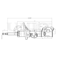 Амортизатор газовый передней подвески левый UNIO GTDQ NW 1441313000 SAB-10156