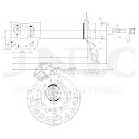 Амортизатор газовый передней подвески левый UNIO A2DFYG 9 1441313021 SAB-10360