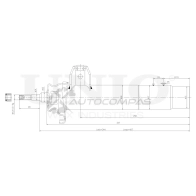 Амортизатор газовый передней подвески левый UNIO R 13NCT SAB-10313 1441313033