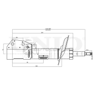 Амортизатор газовый передней подвески левый UNIO SAB-10220 1441313074 S5 MD5 - Изображение 3