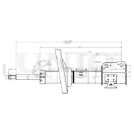 Амортизатор газовый передней подвески левый UNIO 9 N8NF 1441313085 SAB-10206