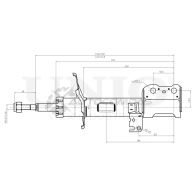 Амортизатор газовый передней подвески левый UNIO SAB-10150 N CBGCO8 1441313092 - Изображение 3