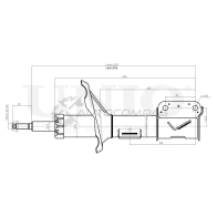 Амортизатор газовый передней подвески левый UNIO G9Q0 PZL SAB-10072 1441313096 - Изображение 3
